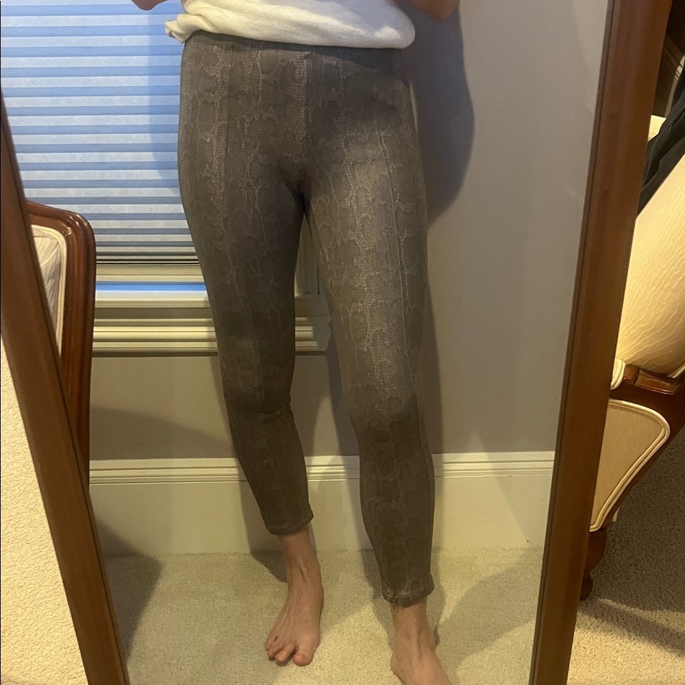 Anthropologie Grey and Tan Snakeskin Pants - Picture 9 of 10
